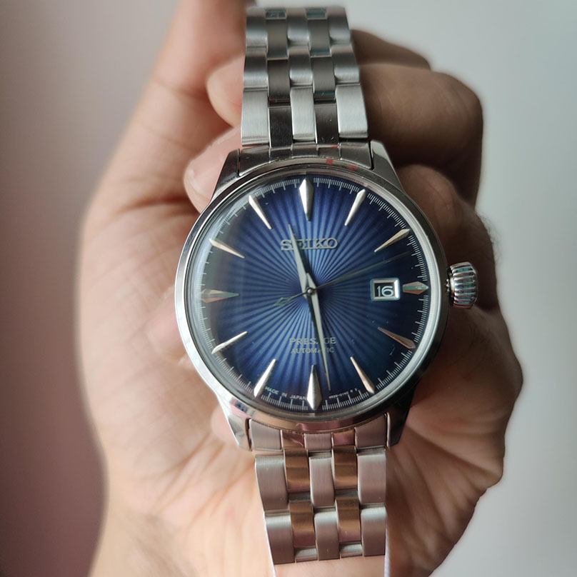 Seiko Presage Cocktail Time Blue Dial Men's Watch- SRPB41J1